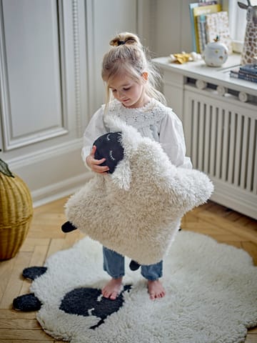 Dolly rug 84x84 cm - White - Bloomingville