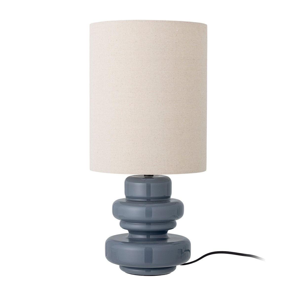 Bloomingville Fabiola table lamp Ø24x51 cm Blue glass-linen