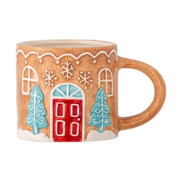 Ginnie mug 29 cl - Brown-white - Bloomingville