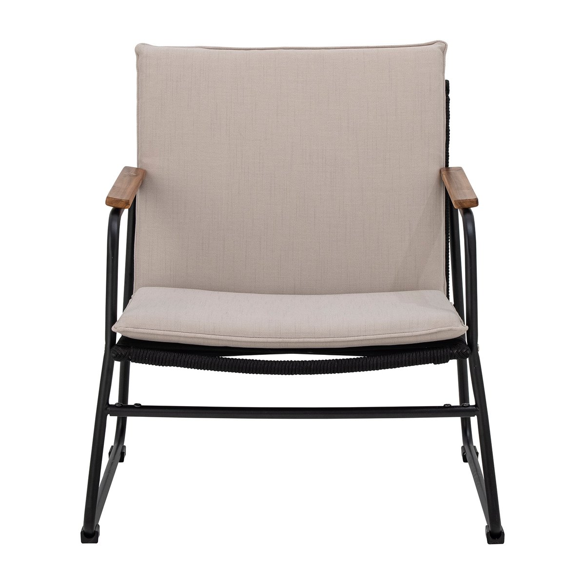 Bloomingville Hampton lounge chair 68x71x76 cm Black-beige