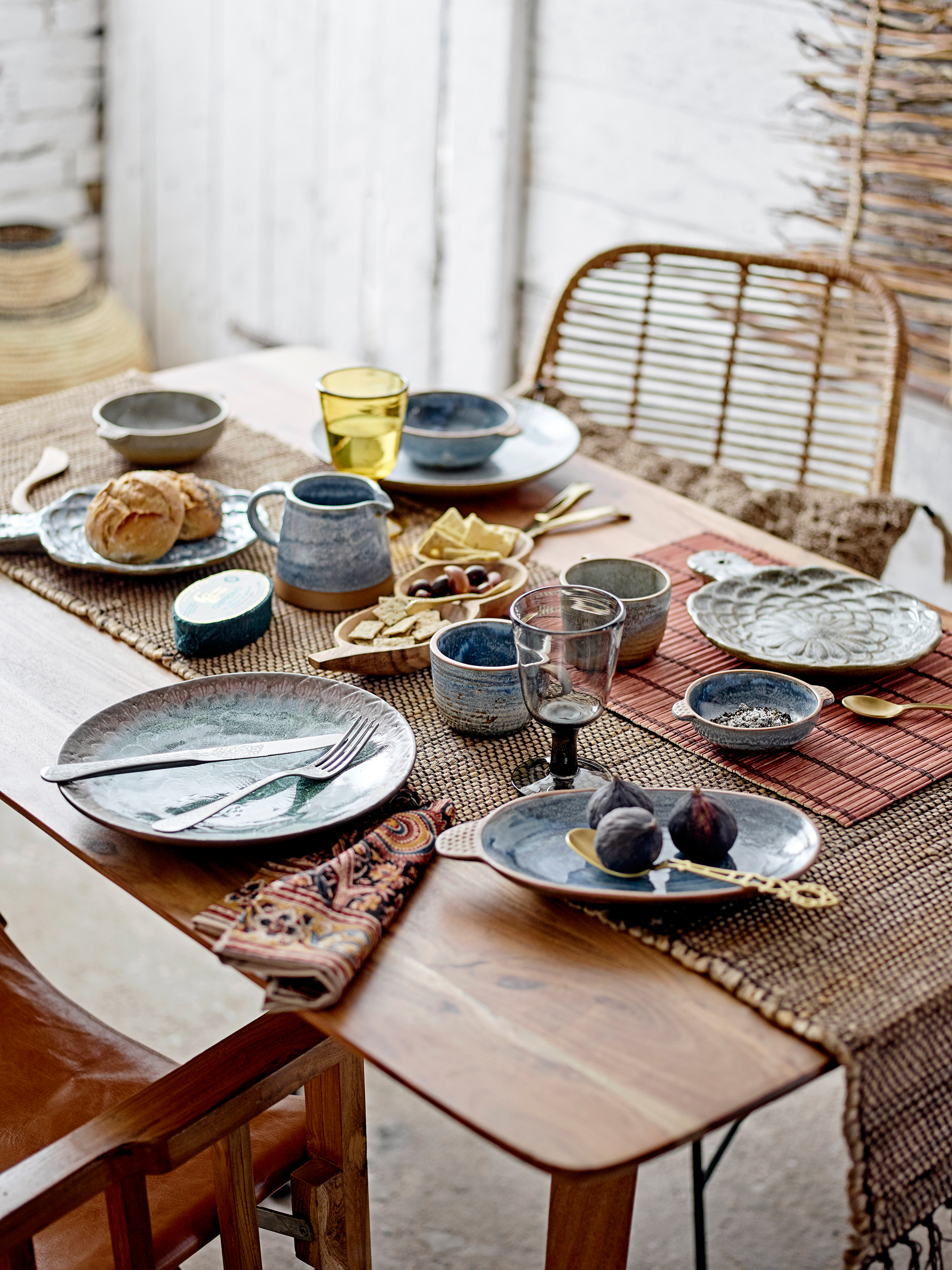 Low dining table with shop cushions