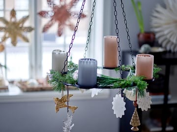 Jutta advent candle chandelier Ø40 cm - Black - Bloomingville