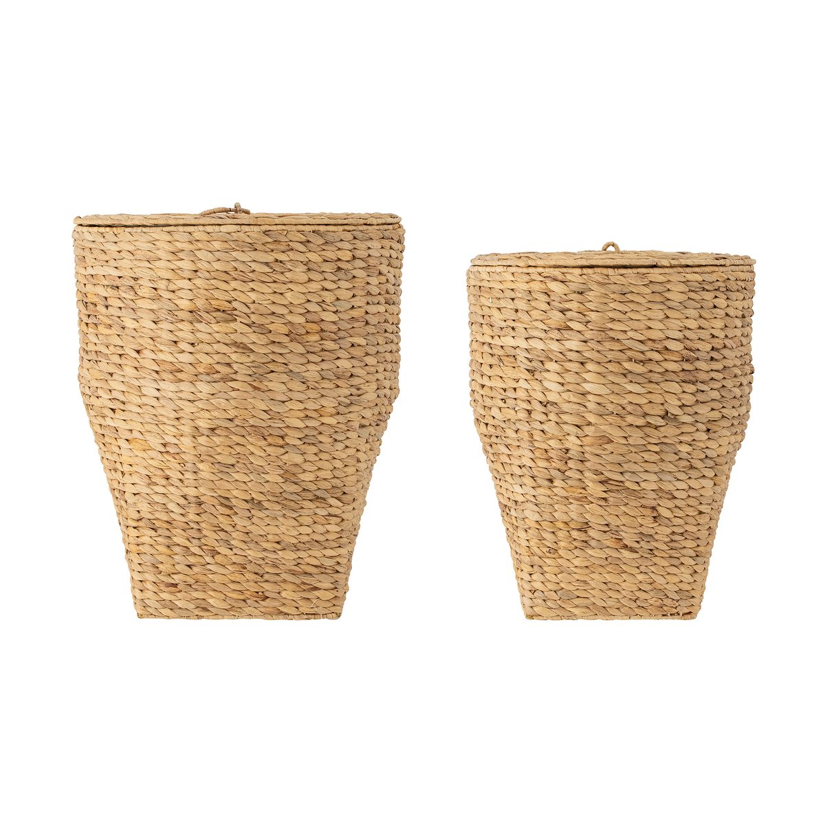 Bloomingville Kaise washing basket with lid 2 pieces Water hyacinth