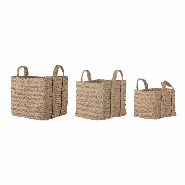 Kayes basket 3-pack - Brown - Bloomingville