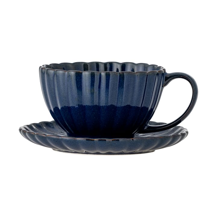 Latina cup 22 cl with saucer - Blue - Bloomingville