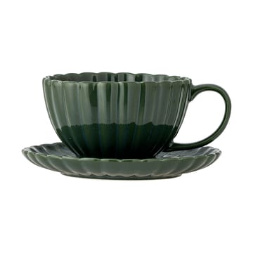 Latina cup 22 cl with saucer - Green - Bloomingville