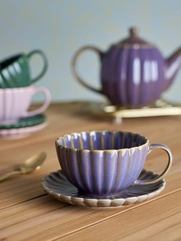 Latina cup 22 cl with saucer - Purple - Bloomingville