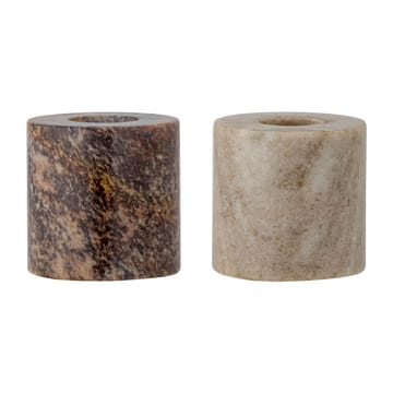 Lava candle sticks 2 pieces - Sand stone - Bloomingville