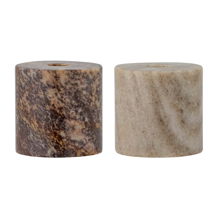 Lava candle sticks 2 pieces, Sand stone Bloomingville