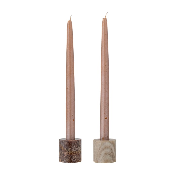 Lava candle sticks 2 pieces, Sand stone Bloomingville