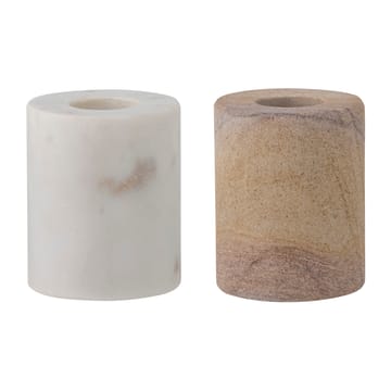 Lavina candle sticks 2 pieces - Marble nature - Bloomingville