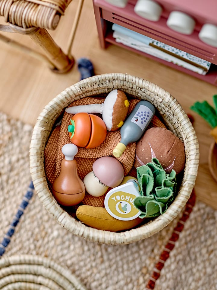 Lin storage basket with lid 2 pieces, Natural Bloomingville