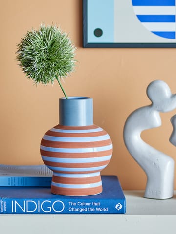 Lindir vase 19 cm - Blue-brown - Bloomingville