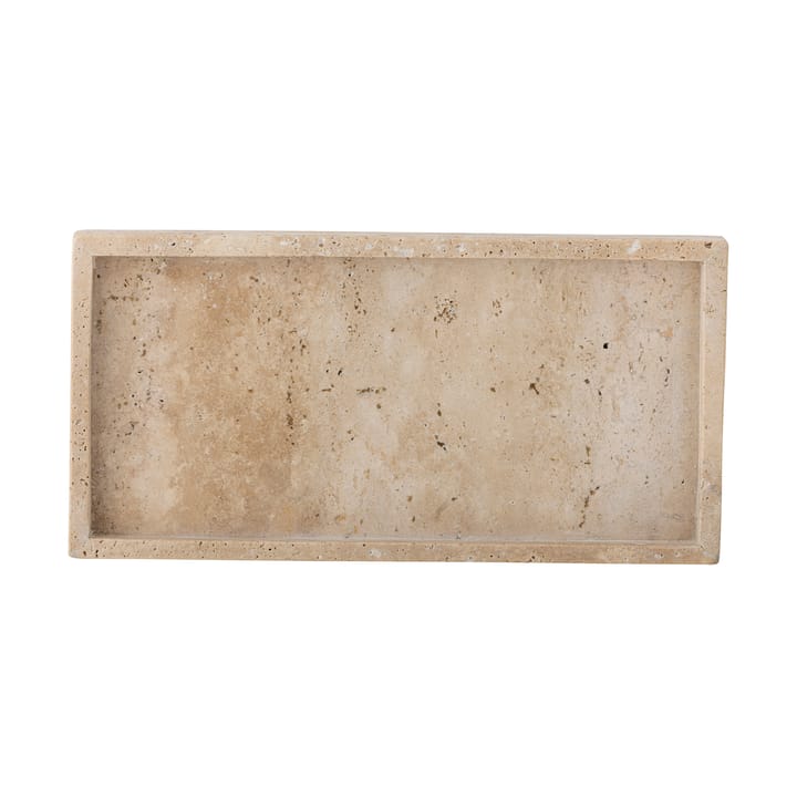 Majsa tray 15x30.5 cm - Travertine - Bloomingville