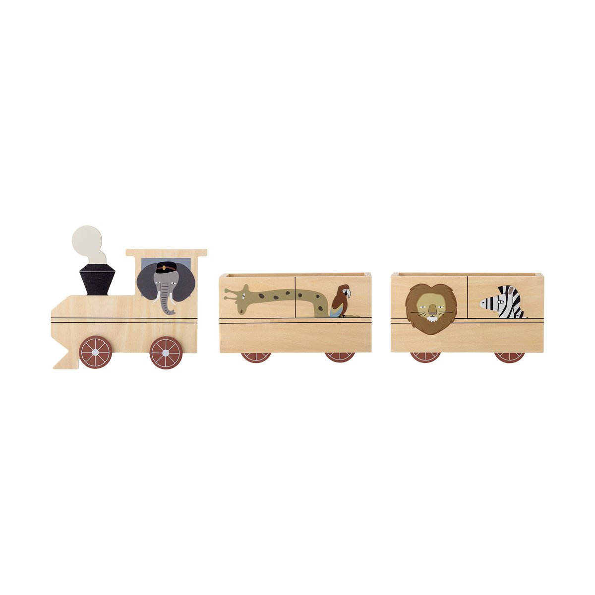 Bloomingville Mallen shelf 3 pieces Train | Scandinavian Design | Shelves & shelving systems | Brown