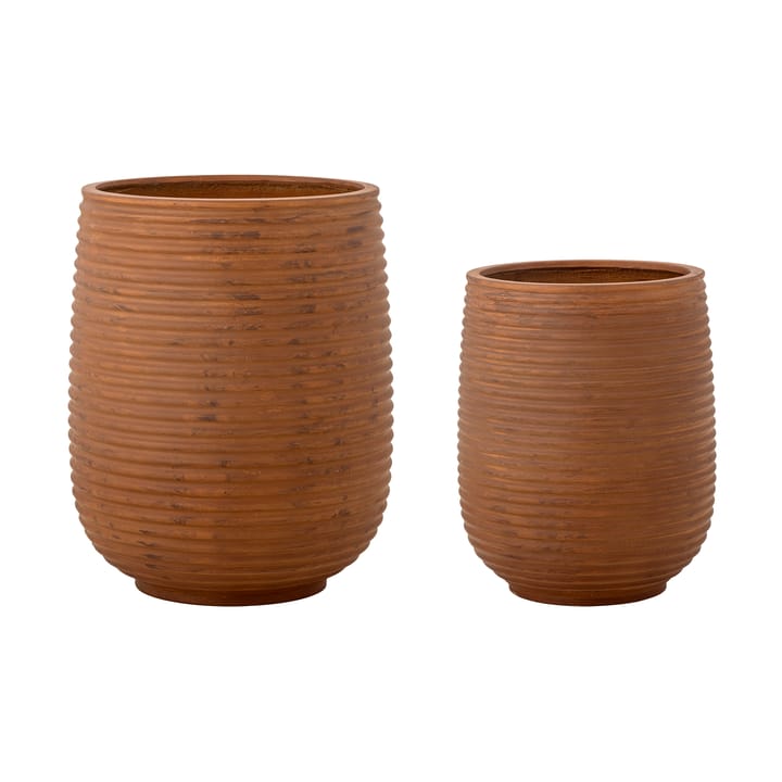 Mesola pot 2 pieces - Brown - Bloomingville