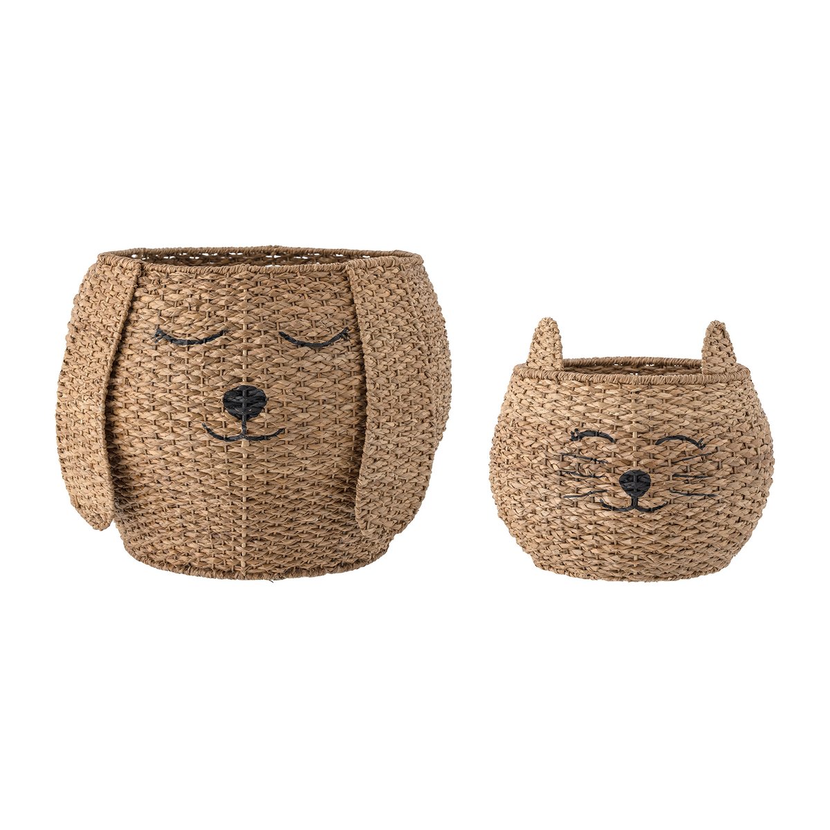 Bloomingville Milus basket set om 2 Brown