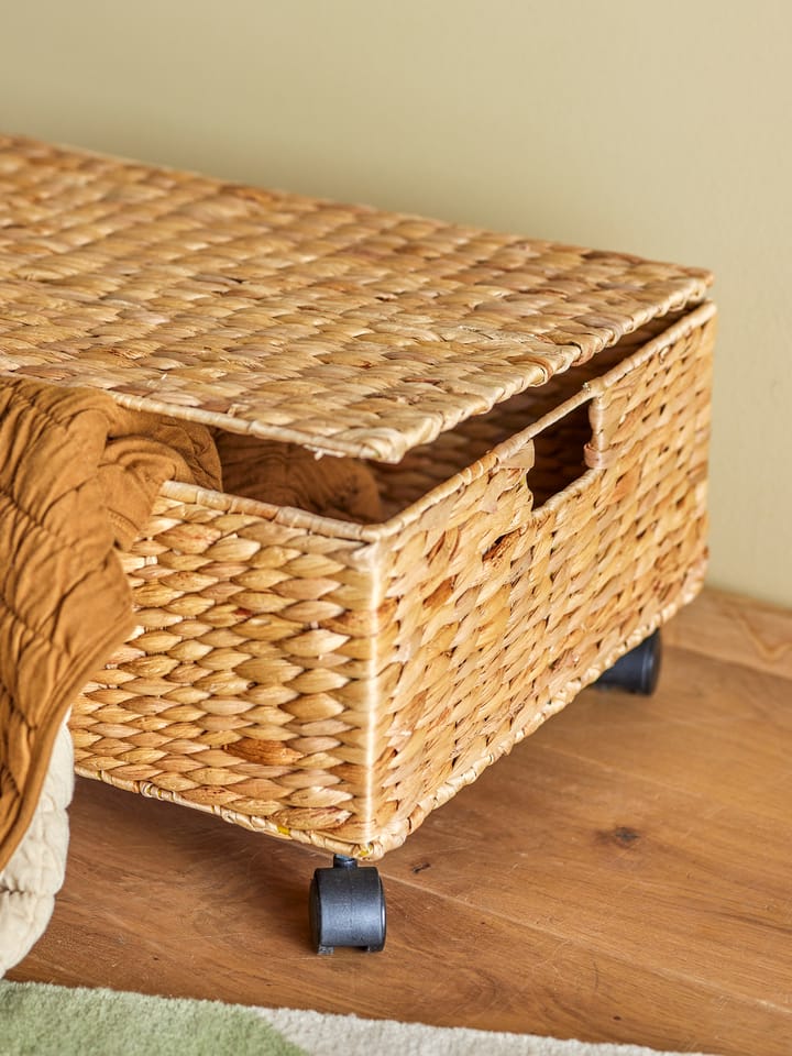 Nelas storage basket with lid 63x40x26 cm, Nature Bloomingville