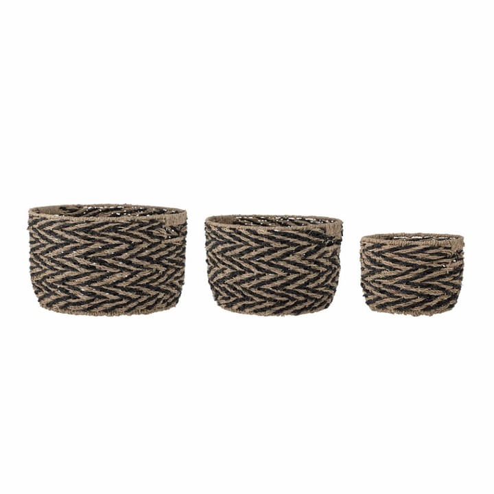 Othilde basket 3-pack - Black - Bloomingville