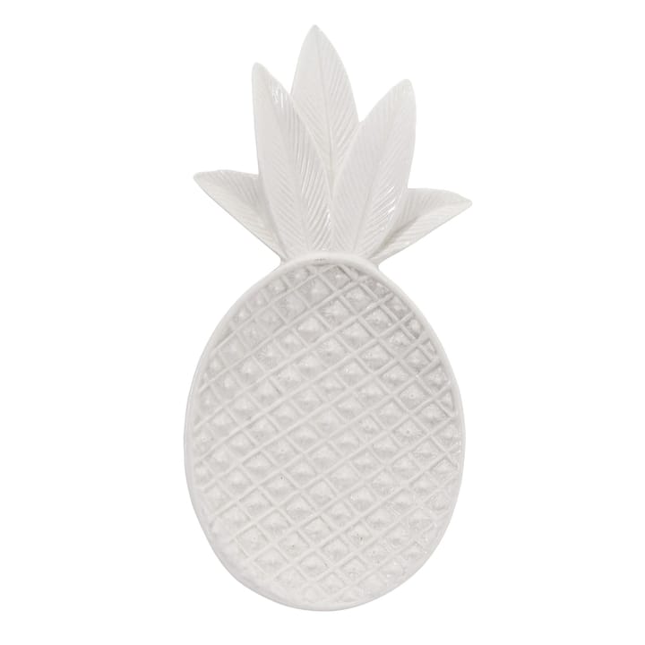 Pineapple decorational tray, white Bloomingville