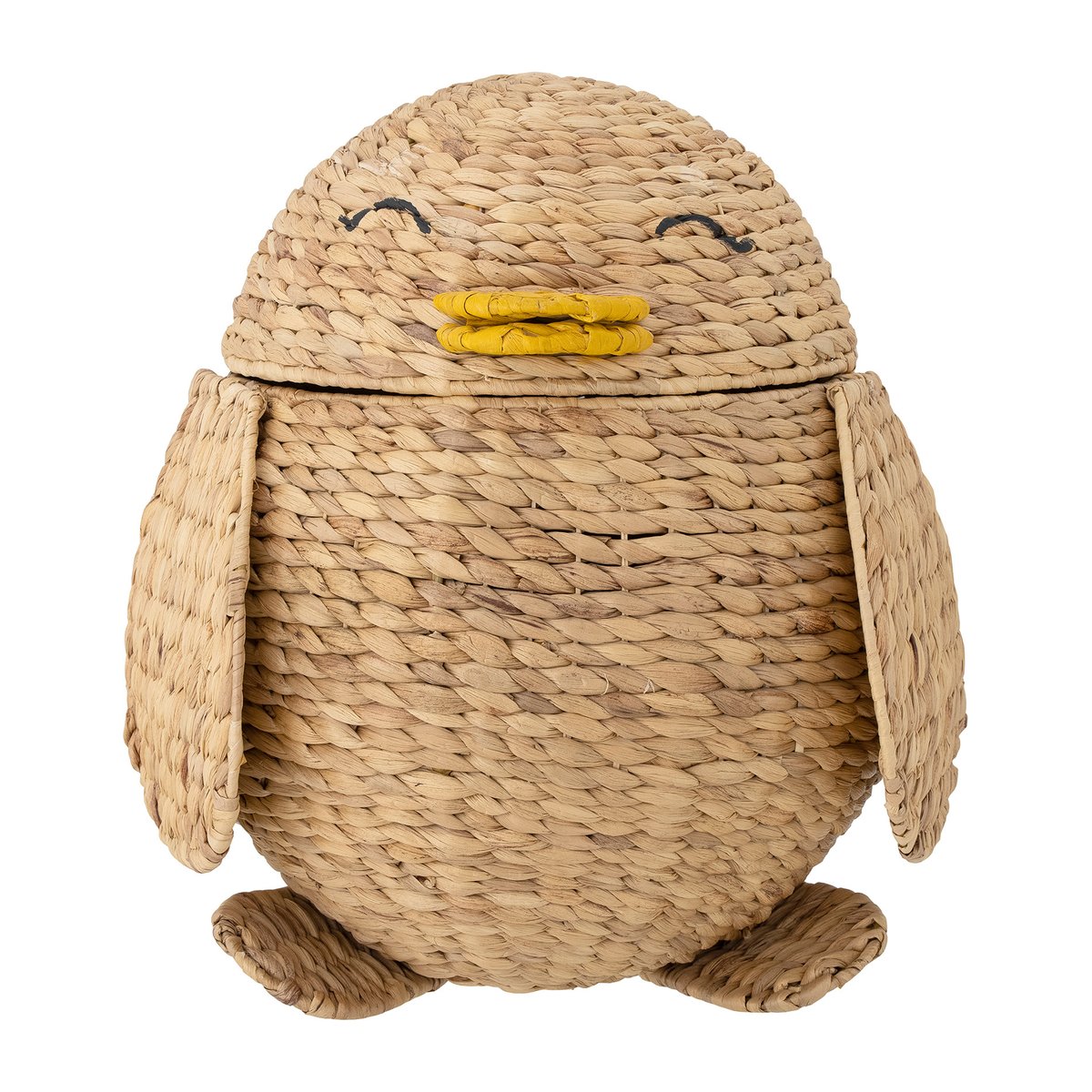 Bloomingville Pingo basket with lid 44x38x47 cm Pinguin