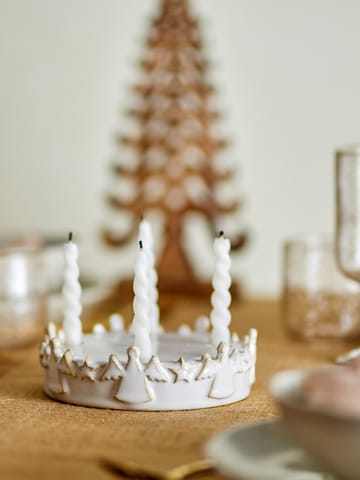 Starry Advent candle holder - White - Bloomingville