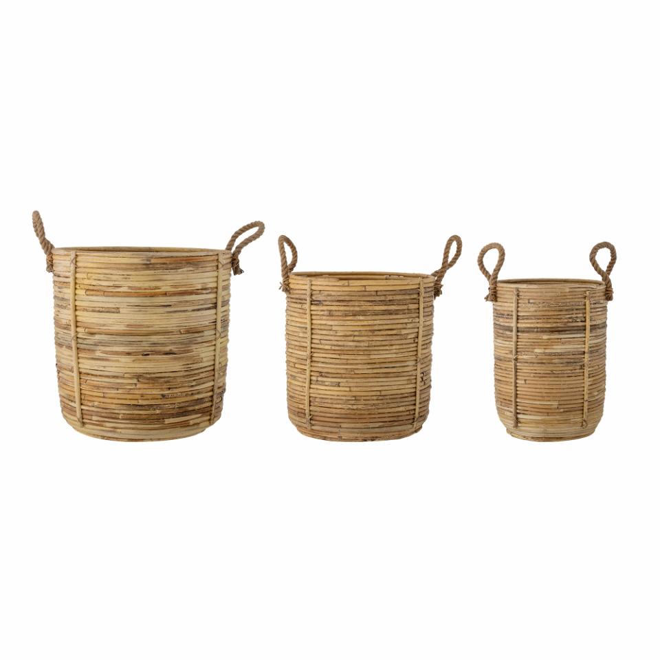 Bloomingville Tesser basket 3-pack Brown