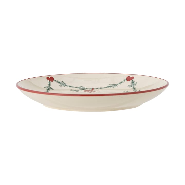 Yule plate Ø25.5 cm 2-pack - White - Bloomingville