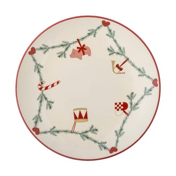 Yule plate Ø25.5 cm 2-pack - White - Bloomingville