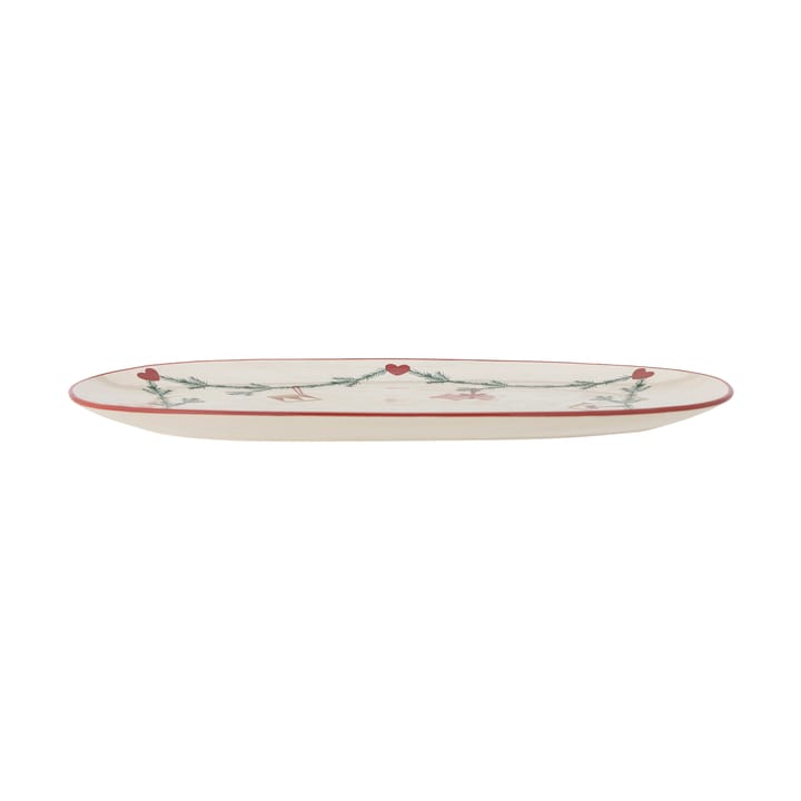 Yule serving tray 38.5x23 cm, White Bloomingville