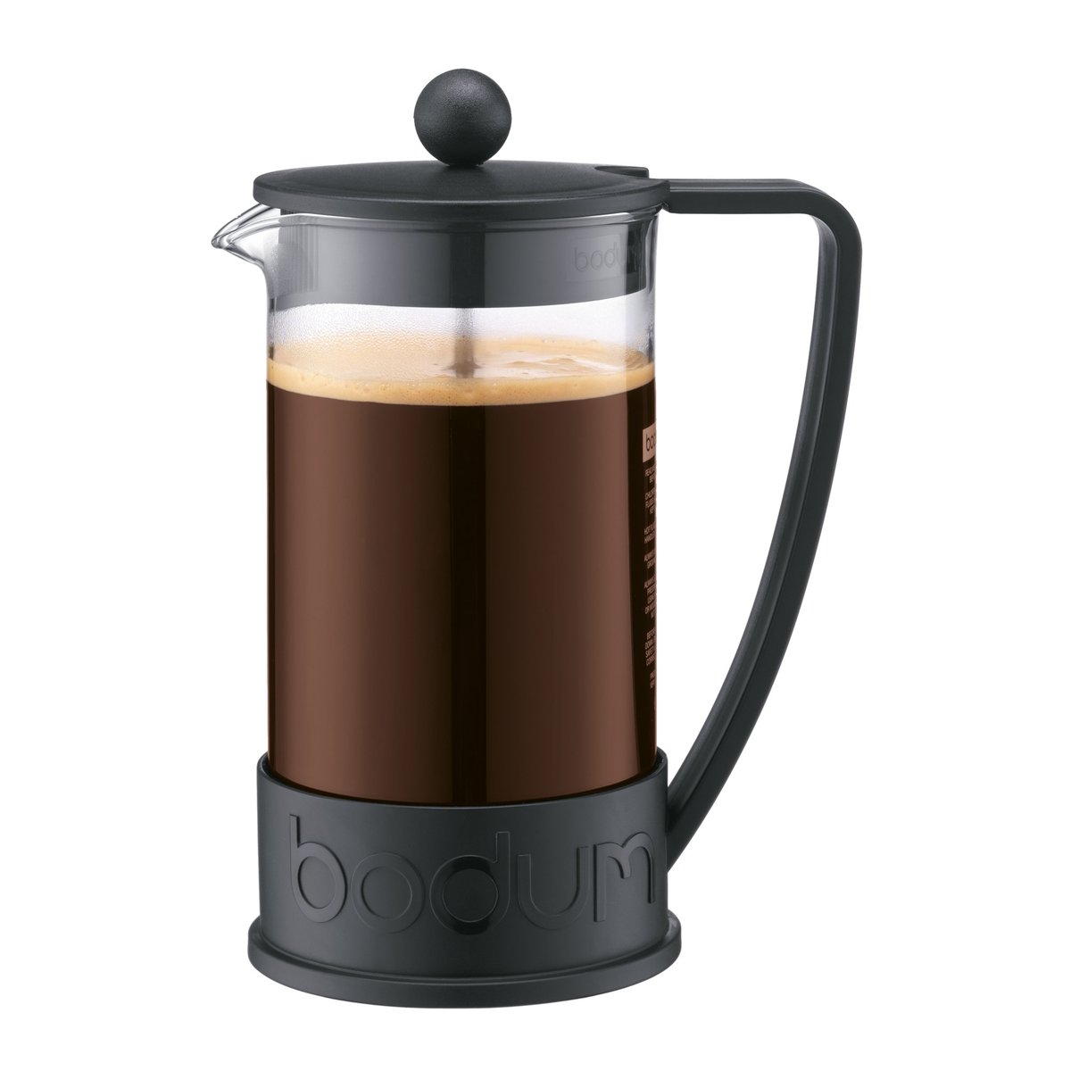 Bodum Brazil coffee press black 8 cups | Scandinavian Design | Black