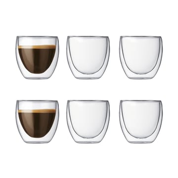 Pavina double wall glass 6-pack - 0.08 l - Bodum