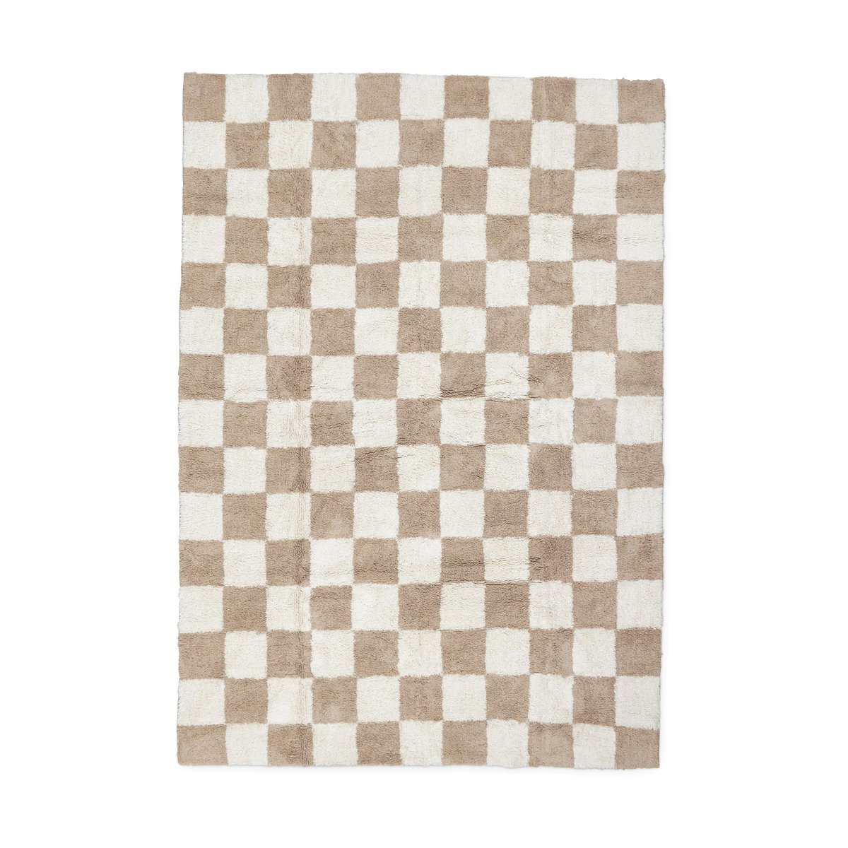 Boel & Jan Claudia cotton rug 160x230 cm, Beige-white