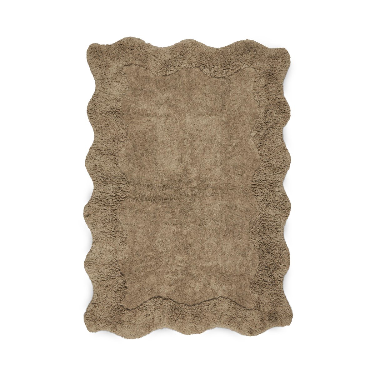 Boel & Jan Curly cotton rug 200x300 cm, Beige