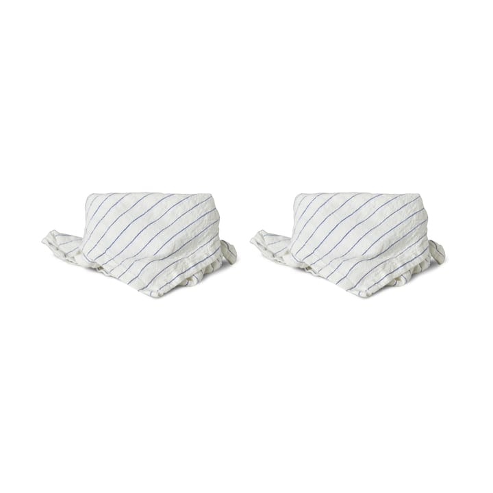 Skärgård fabric napkin 40x40 cm 2-pack, White Boel & Jan