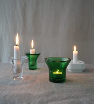 Lumi candlestick 8 cm - Green - Born In Sweden