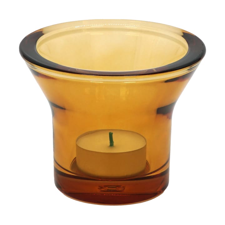 Lumi tealight holder Ø10 cm, Amber Born In Sweden