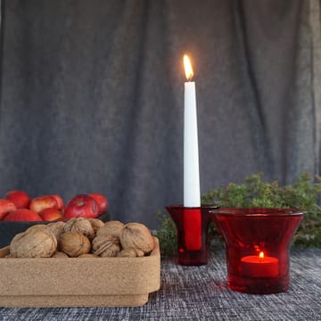 Lumi tealight holder Ø10 cm - Red - Born In Sweden