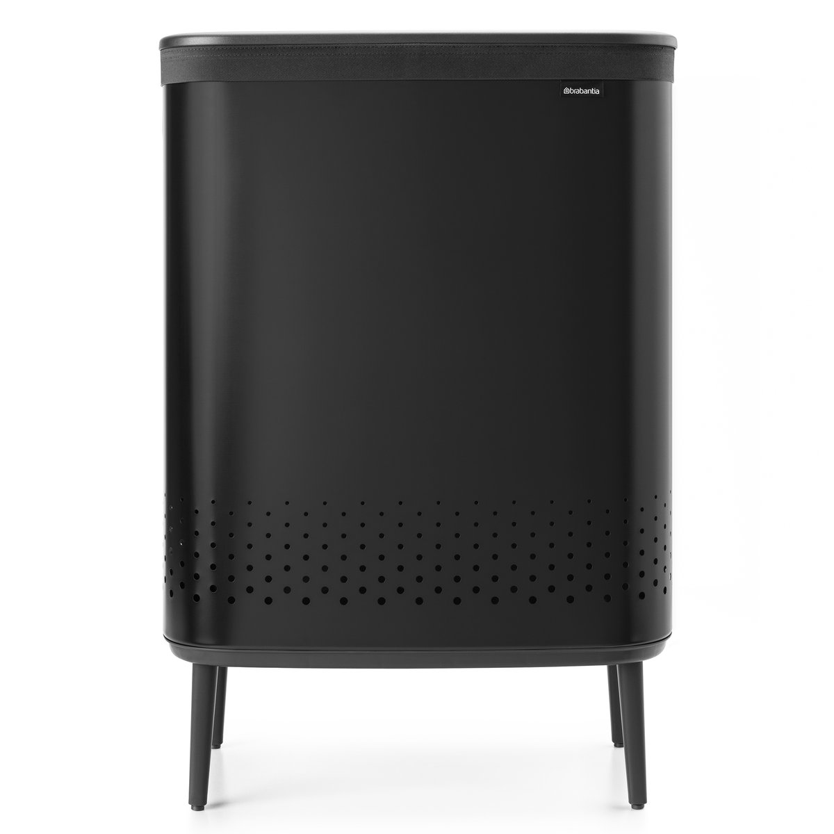 Brabantia Bo laundry basket high 2x45 L matte black