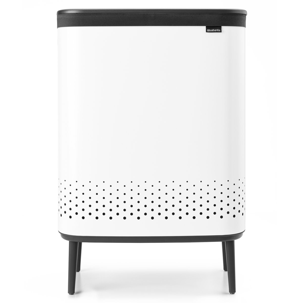 Brabantia Bo laundry basket high 2x45 L white