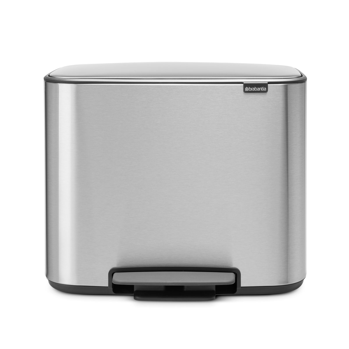 Brabantia Bo pedal bin 11+23 l mineral steel FFP