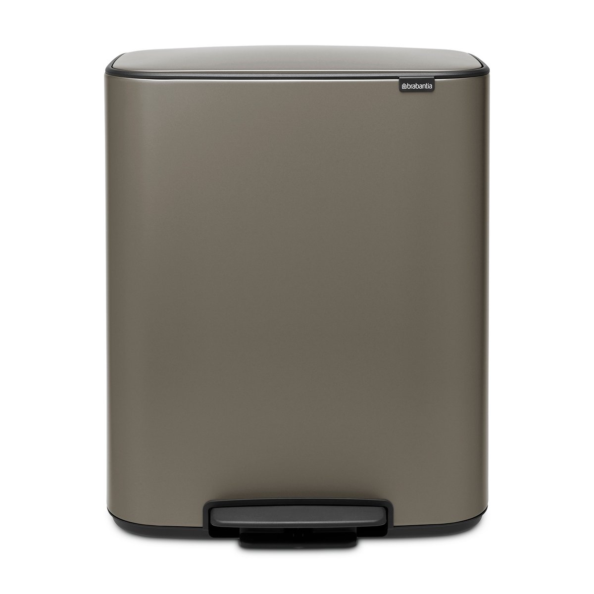 Brabantia Bo pedal bin 2x30 L Platinum