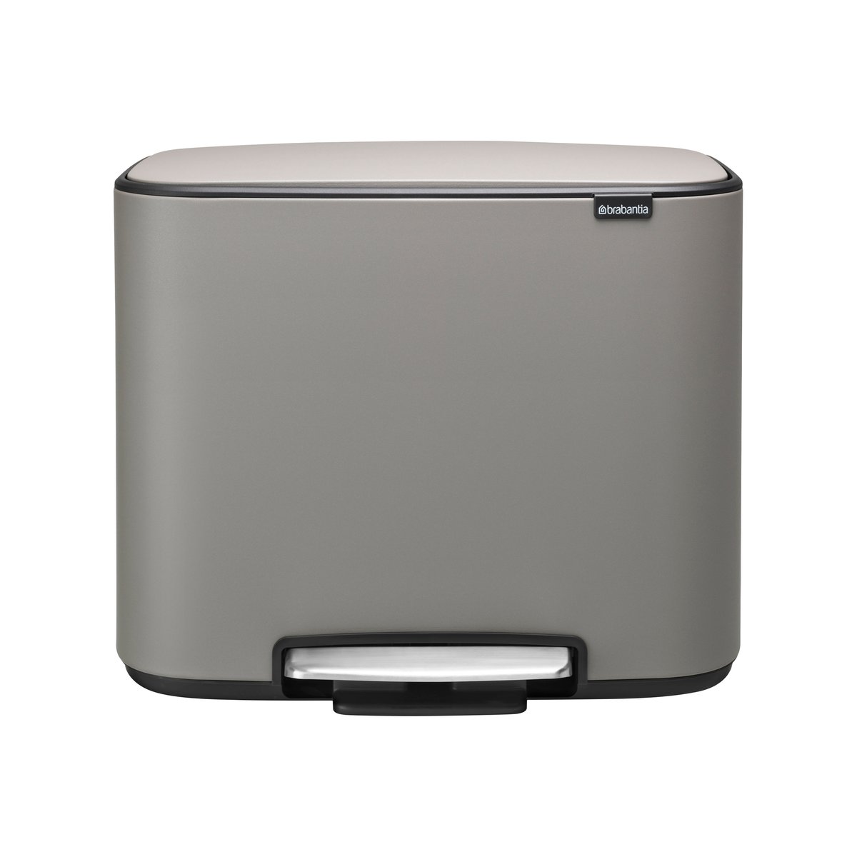 Brabantia Bo pedal bin 3x11 l mineral concrete grey