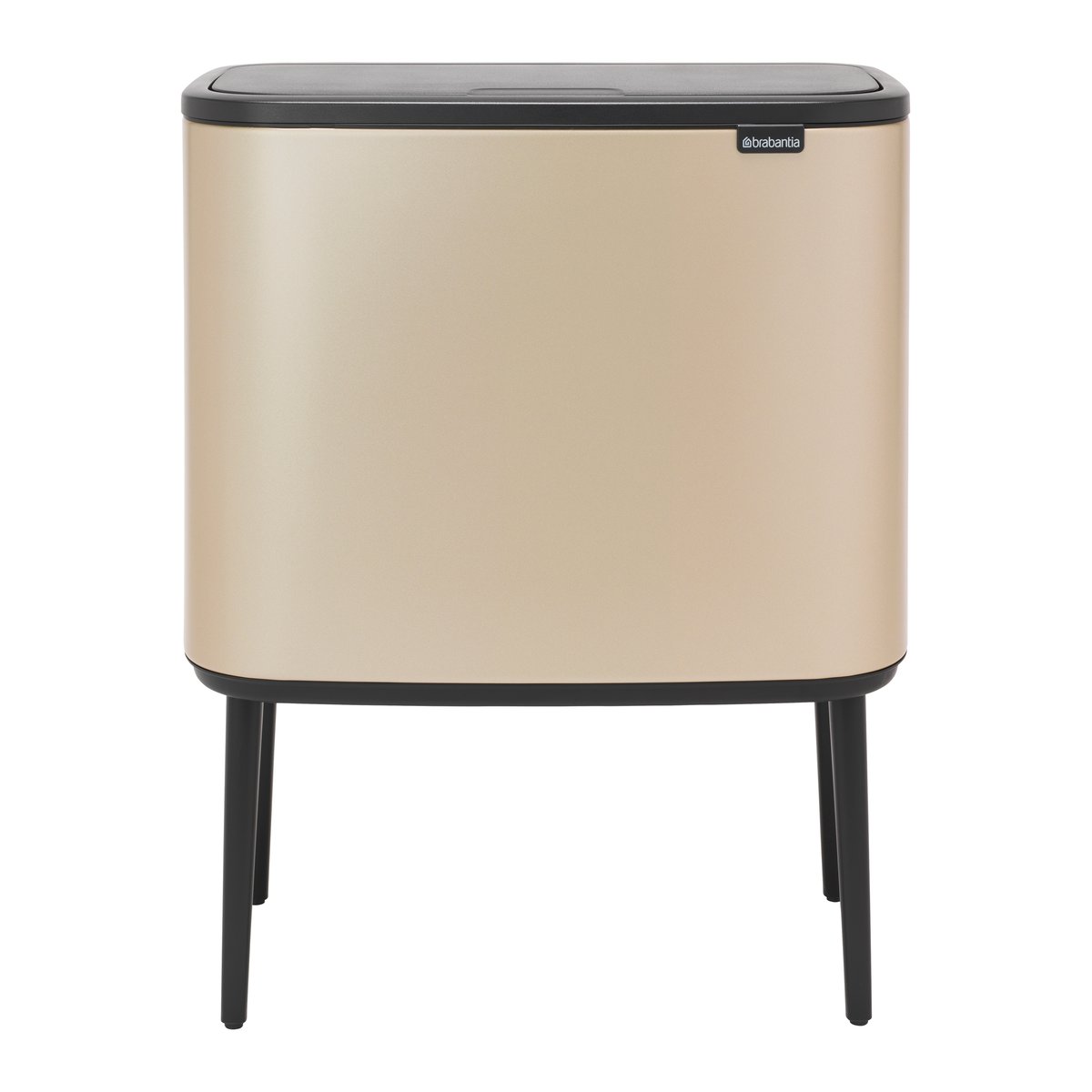 Brabantia Bo touch bin 11+23 litre Metallic Gold