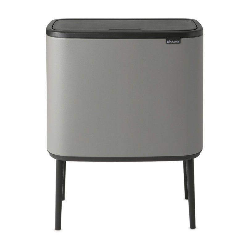 Brabantia Bo touch bin 11+23 litre Mineral concrete grey