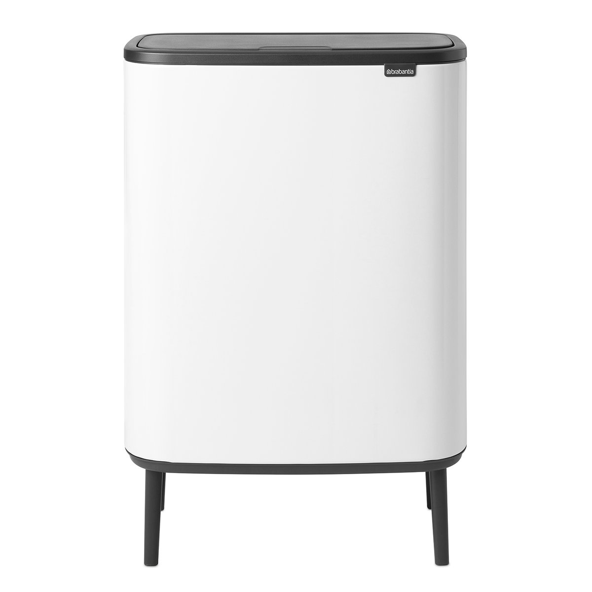 Brabantia Bo touch bin high 2x30 L White