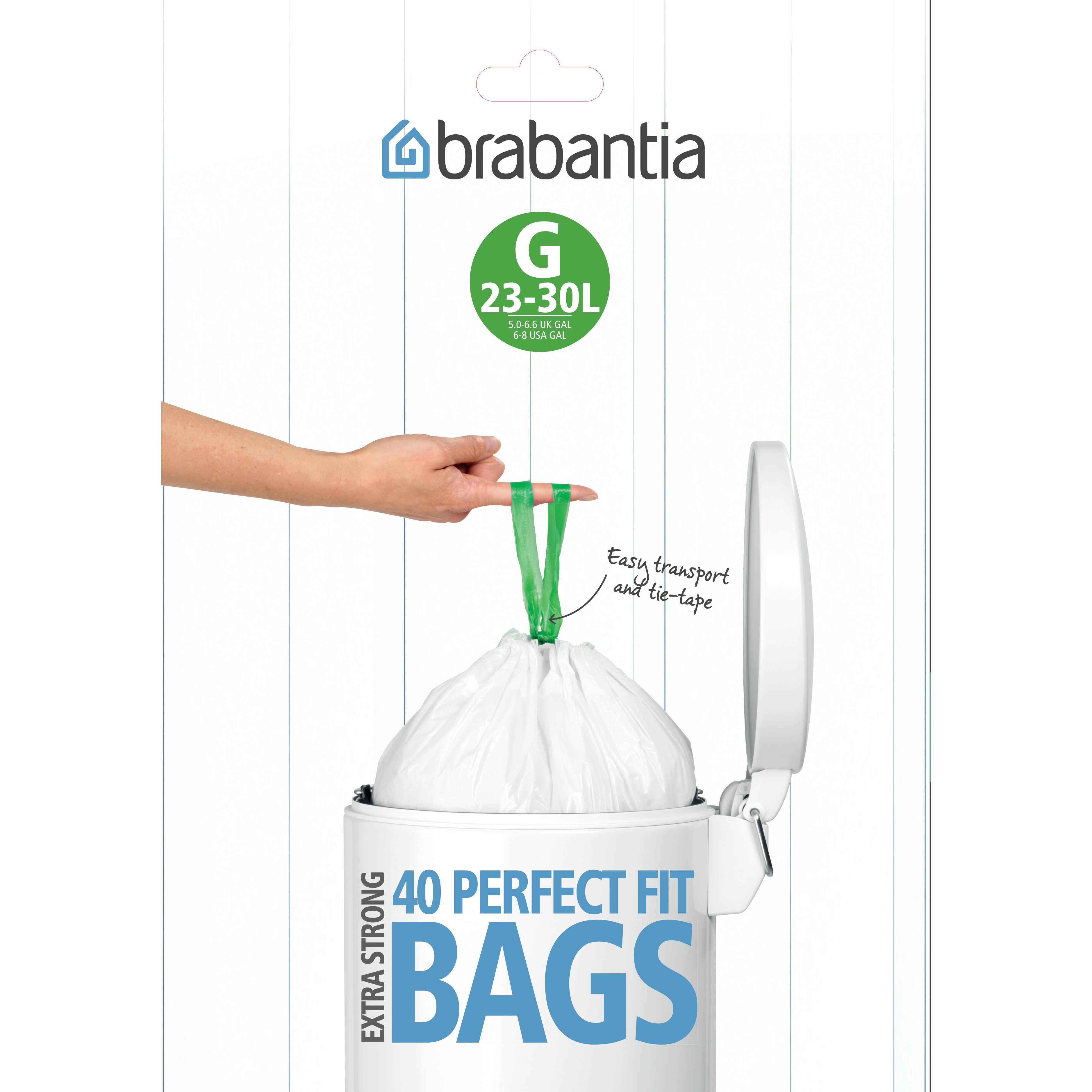 Bin bags G PERFECTFIT 23-30 l, 20 pcs, Brabantia 