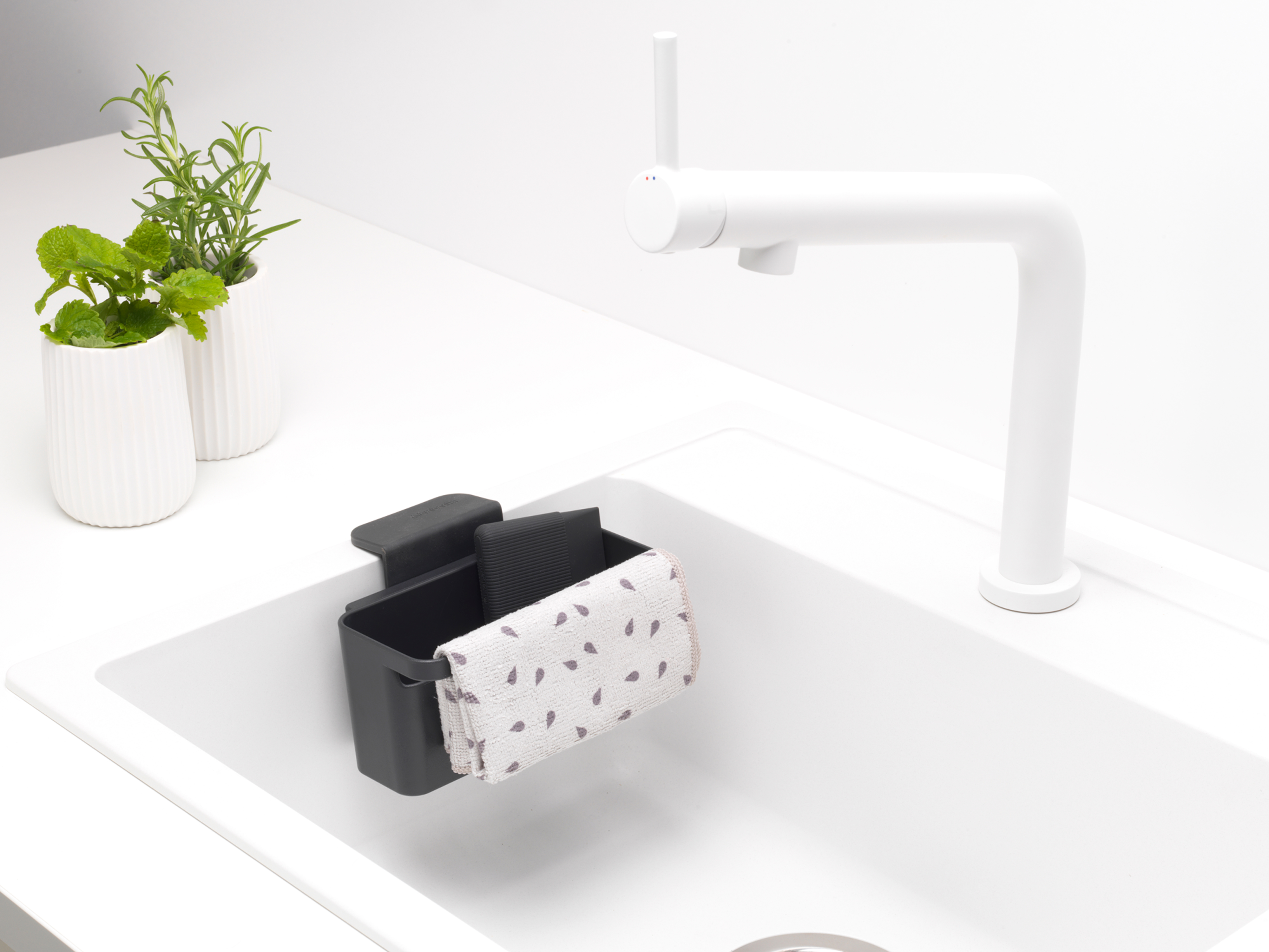 Brabantia Sink Organizer & Soap Dispenser Set