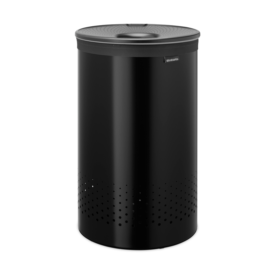 Brabantia Brabantia laundry basket plastic lid 60 L Matte black