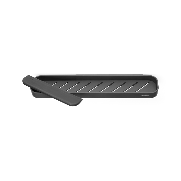 Mindset Shower Shelf with Scraper - Dark gray - Brabantia